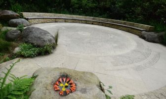 The Circle of Friends, which remembers those who have died of HIV/AIDS, is the centerpiece of the National AIDS Memorial Grove in Golden Gate Park. Photo: Rick Gerharter