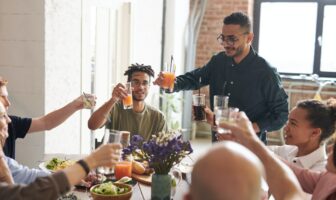 Inclusive LGBTQ+ Thanksgiving celebration with chosen family