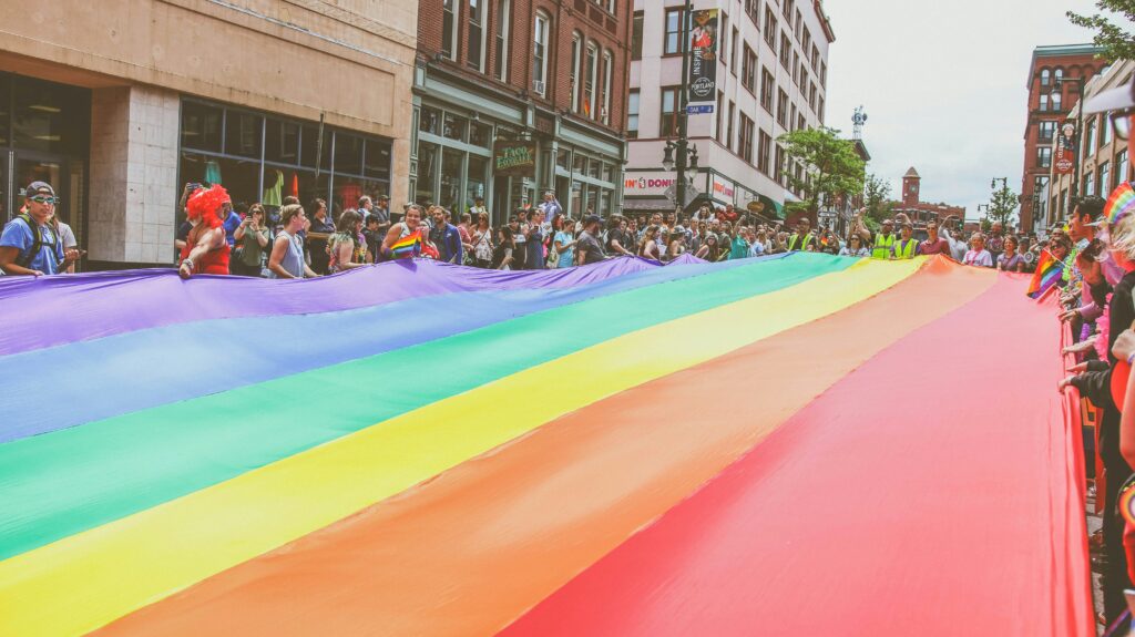 Rainbow Flag in one of the 2024 Gay Pride Events