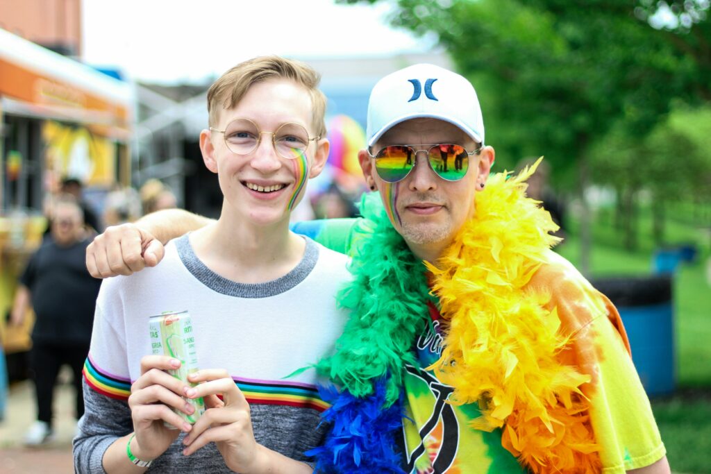 Two gentleman attending one of the 2024 Gay Pride Events