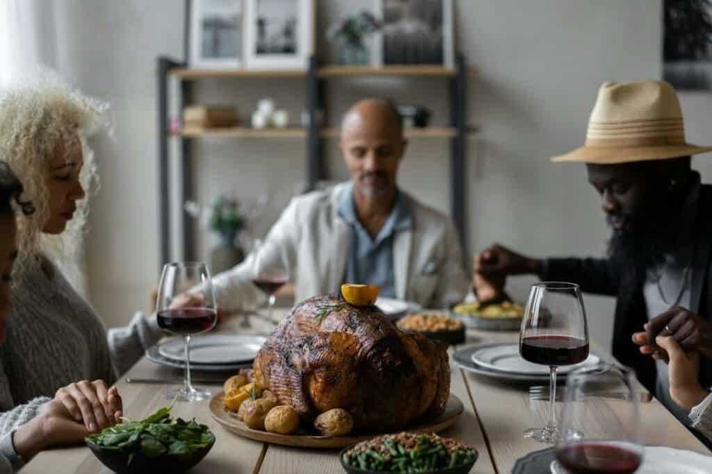 Inclusive LGBTQ+ Thanksgiving celebration with chosen family